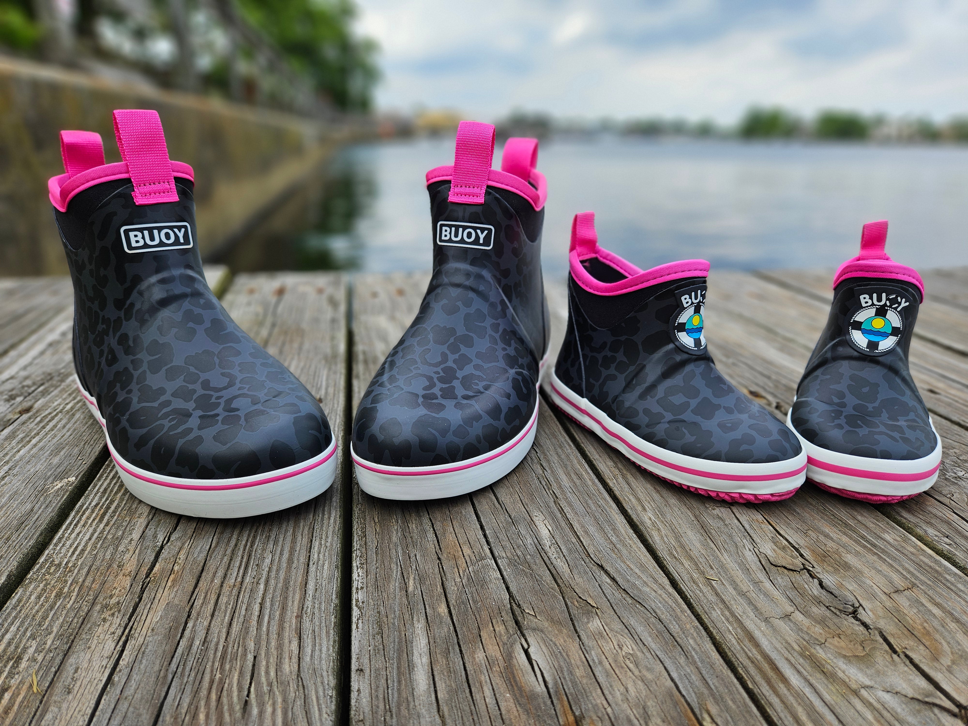 Kids Black Cheetah Print – BUOY BOOTS