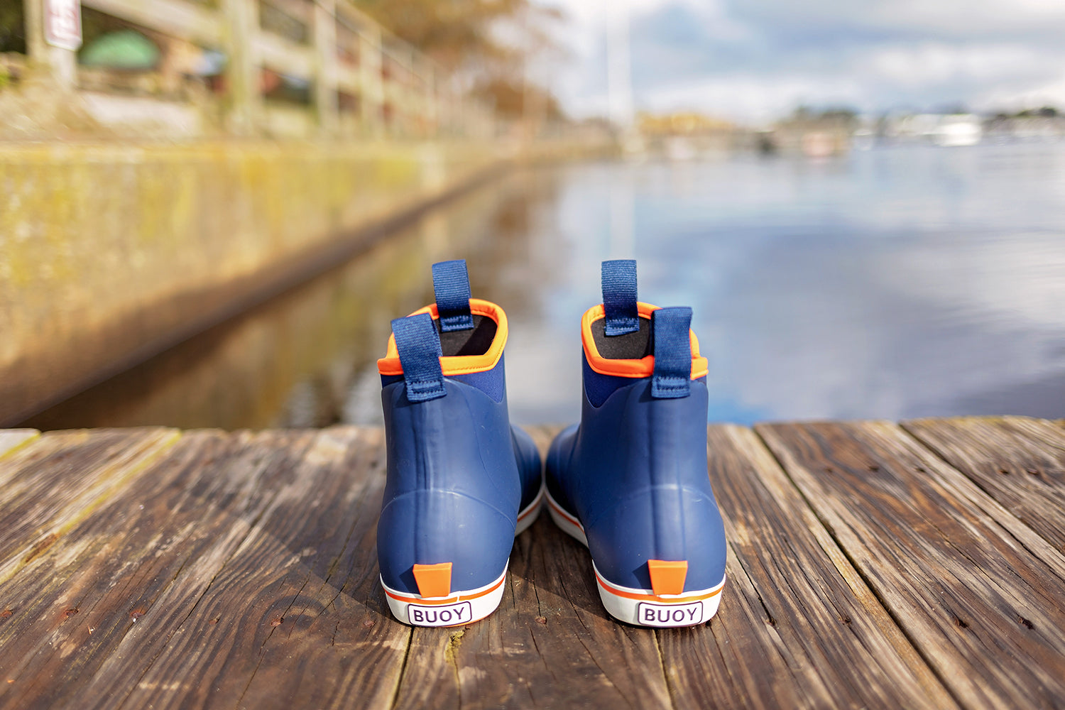 Men's Navy/Orange Buoy Boots – BUOY BOOTS